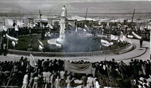 میدان امام شهر ایلام در دهه 40 شمسی